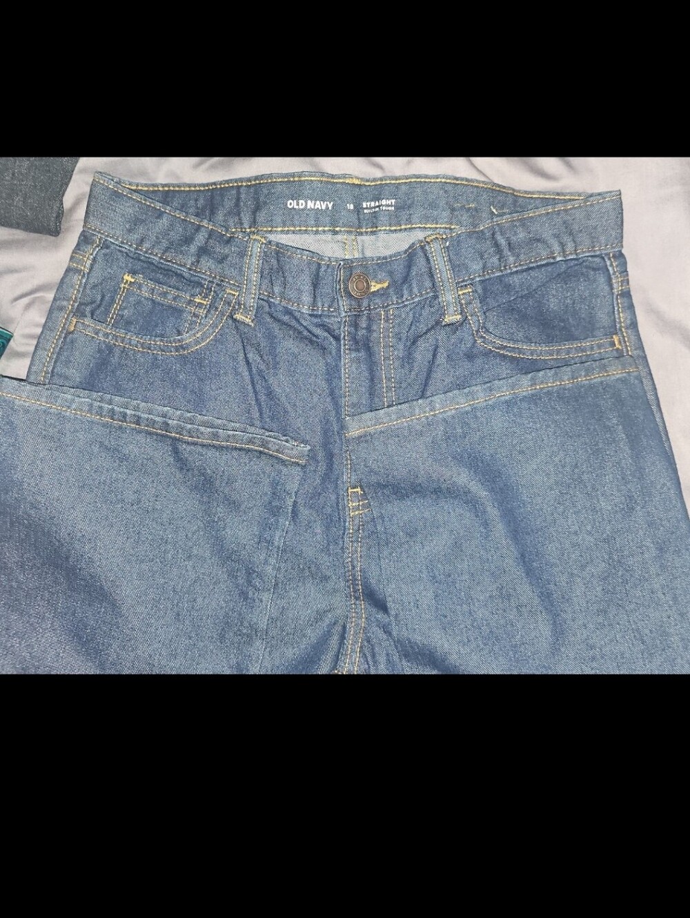 Old Navy Straight Jeans in Dark Blue